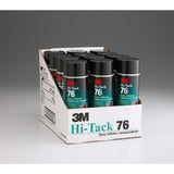 3M 76 Hi-Tack Spray Adhesive, Clear, 24 fl oz Can Net Wt 18.1 oz (30026) (7000046589)  - (12Pack) - 4