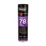3M 78 41593 Polystyrene Foam Insulation Spray Adhesive, Clear, 24 fl oz Can, Net Wt 17.9 oz (7000046590)  - (12Pack)