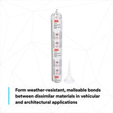 3M Adhesive Sealant 760 UV, White, 600 mL Sausage Pack (760 UV) (7000046609)  - (12Pack) - 6