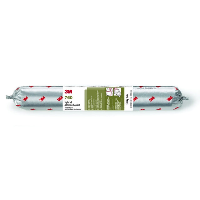 3M 760 UV Adhesive Sealant, UV Resistant High Performance, Gray, 600 mL Sausage Pack (7000046611)  - (12Pack)