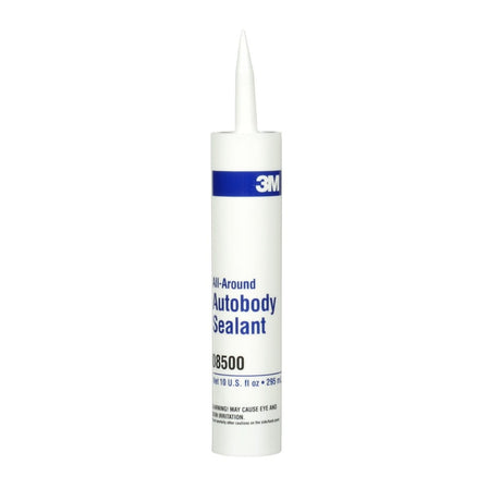 3M 08500 All-Around Autobody Sealant, Medium-Bodied, Water-Based, Quick-Drying, White, 1/10 gal 10 fl oz Cartridge (7000046622)  - (12Pack)