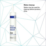 3M 08500 All-Around Autobody Sealant, Medium-Bodied, Water-Based, Quick-Drying, White, 1/10 gal 10 fl oz Cartridge (7000046622)  - (12Pack) - 8