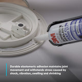 3M 4000 UV Marine Adhesive Sealant Fast Cure, White, Medium Strength, UV Resistant, 295 mL Cartridge, 10 fl oz (6580) (7000046623)  - (12Pack) - 6