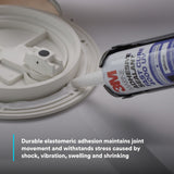 3M 4000 UV 6580 Marine Adhesive Sealant Fast Cure, White, Medium Strength, UV Resistant, 295 mL Cartridge, 10 fl oz (7000046623) - 6