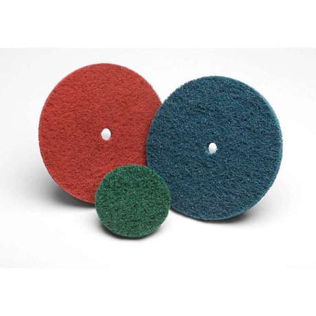 3M 810710 Standard Abrasives 32517 Buff and Blend HS Disc , 6 in x 1/2 in A MED Blue (7000046749) (10 Pack) - 2