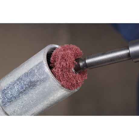 3M 725008 Standard Abrasives Buff and Blend Cross Buff HP, A/O Very Fine, 1 in x 3/8 in x 2 Ply x 8-32 (7000046829) (50 Pack) - 3