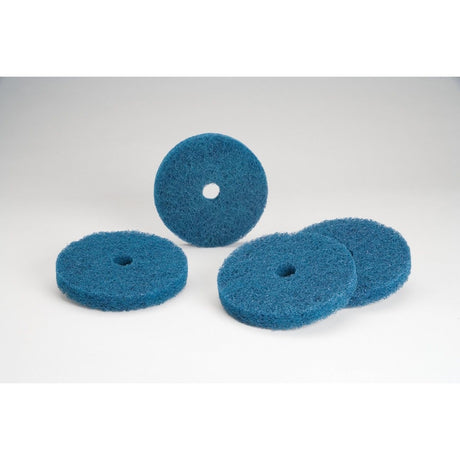 3M 860910 Buff and Blend HS-F Disc, Aluminum Oxide Medium Blue, 8 in x 1/2 in (7000046906) (5 Pack)