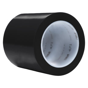 3M 471 Vinyl Tape, Black, 4 in x 36 yd, 5.2 mil (7000047460) (8 Pack)