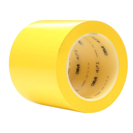 3M 471 Vinyl Tape, Yellow, 4 in x 36 yd, 5.2 mil (7000047471) (8 Pack) - 2