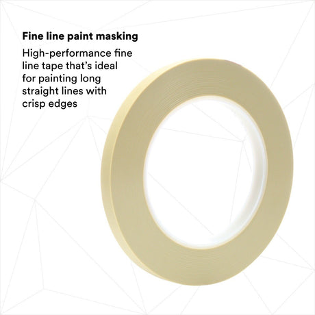 3M 218 Scotch Fine Line Tape, Green, 3/8 in x 60 yd, 5.0 mil (7000048457)  - (12Pack) - 5