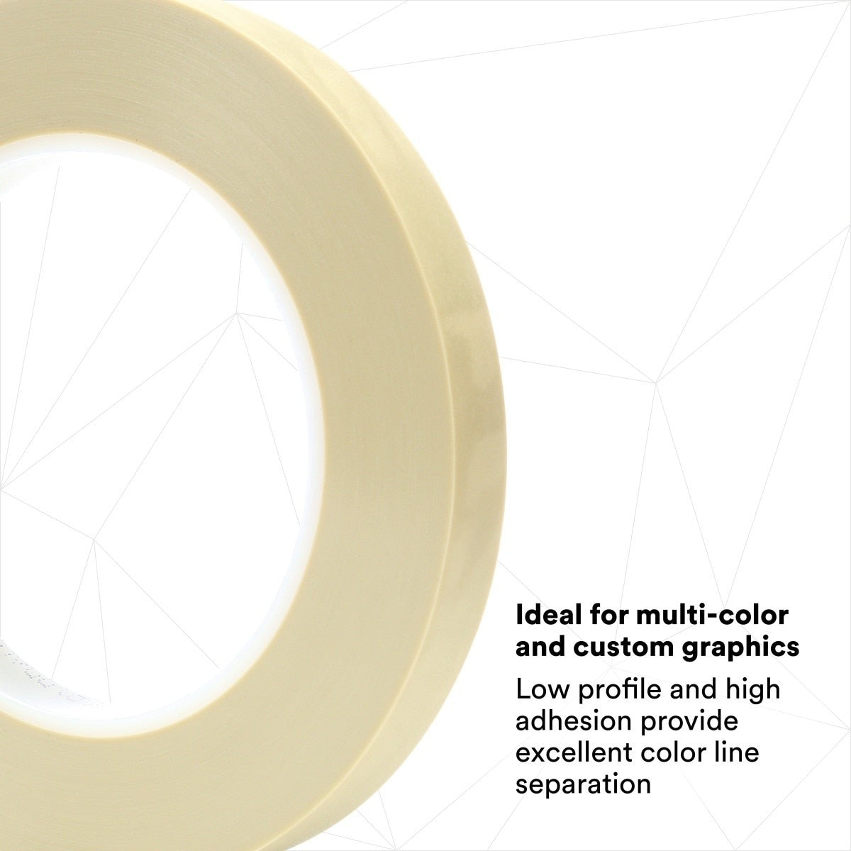 3M Scotch Fine Line Premium Masking Tape, Sand, 1/2 in x 60 yd, Polypropylene Roll (218) (7000048458)  - (12Pack) - 7