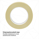 3M 218 Scotch Fine Line Tape, Polypropylene Film, Rubber Adhesive, Green, 3/4 in x 60 yd, 5.0 mil (7000048459)  - (12Pack) - 6