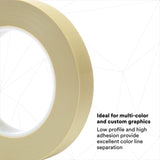 3M 218 Scotch Fine Line Tape, Polypropylene Film, Rubber Adhesive, Green, 3/4 in x 60 yd, 5.0 mil (7000048459)  - (12Pack) - 7