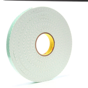 3M 4016 Double Coated Urethane Foam Tape, Off White, 1 in x 36 yd, 62 mil (7000048480) (Case of 9)  - (9Pack)