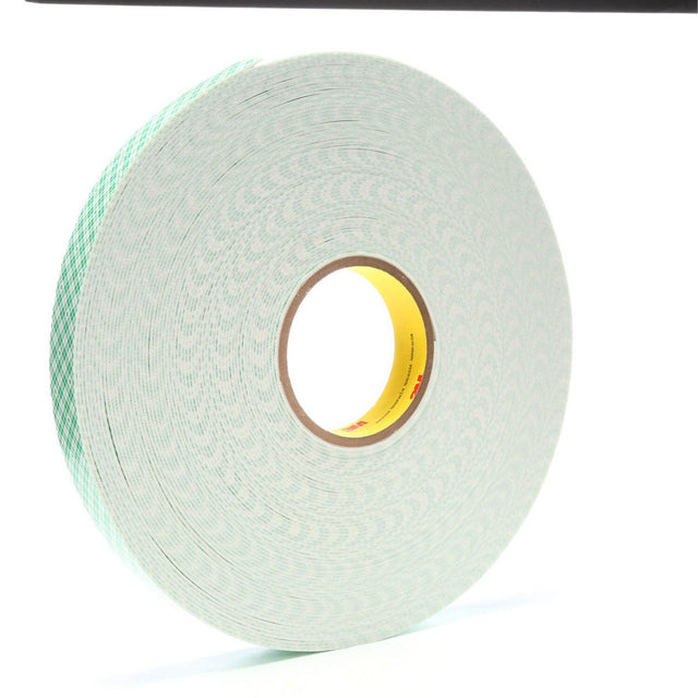 3M 4016 Double Coated Urethane Foam Tape, Off White, 1 in x 36 yd, 62 mil (7000048480) (Case of 9)  - (9Pack)