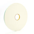 3M 4008 Double Coated Urethane Foam Tape, Off White, 1/2 in x 36 yd, 125 mil (7000048481) (18 Pack)