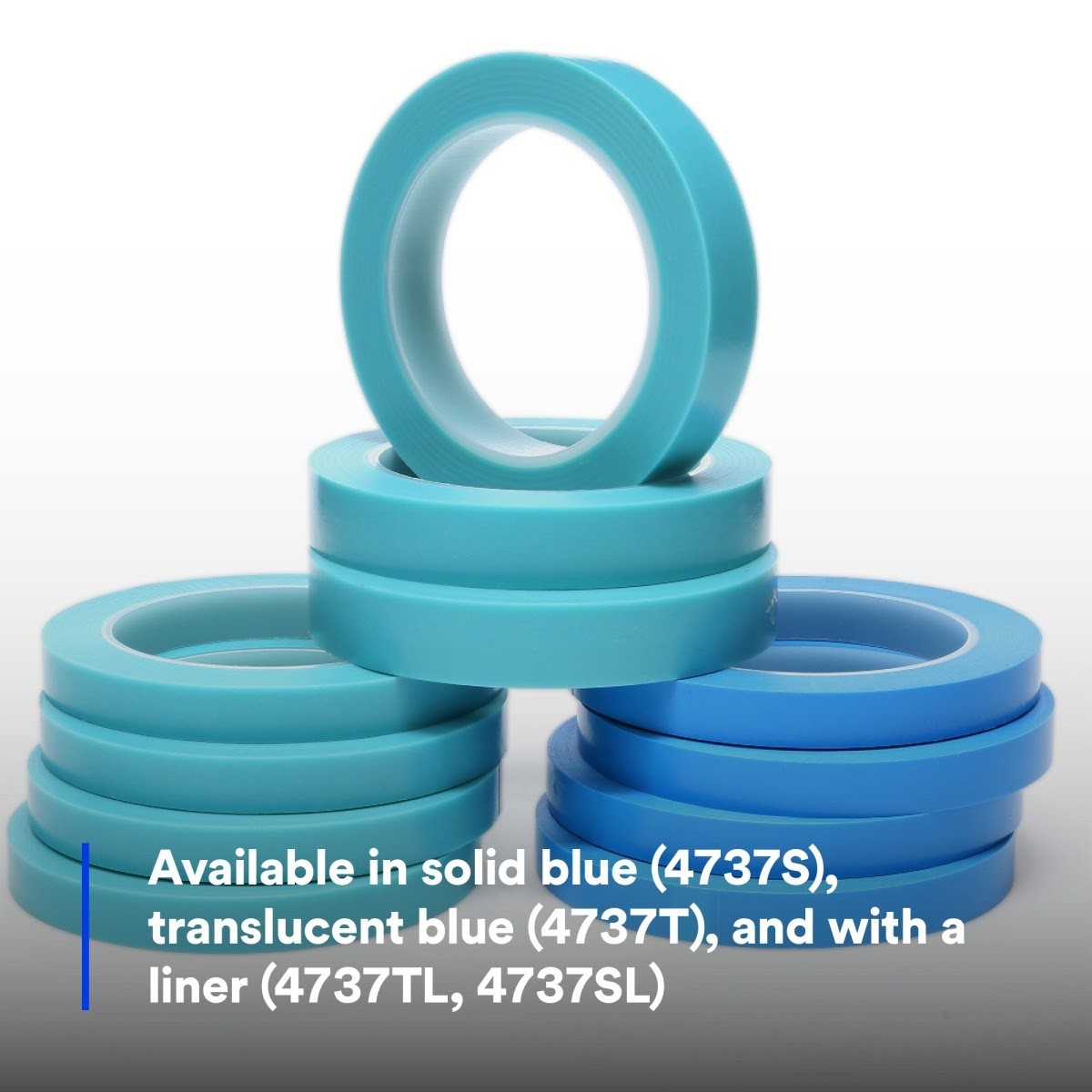 3M 4737 Scotch High Temperature Fine Line Tape T, Translucent Blue, 1 in x 36 yd, 5.4 mil (7000048627) (36 Pack) - 6
