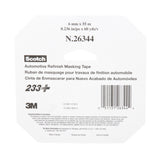 3M 233+ Scotch Performance Green Masking Tape, 6 mm x 55 m, Automotive Refinish (26344) (7000048806)  - (12Pack) - 8