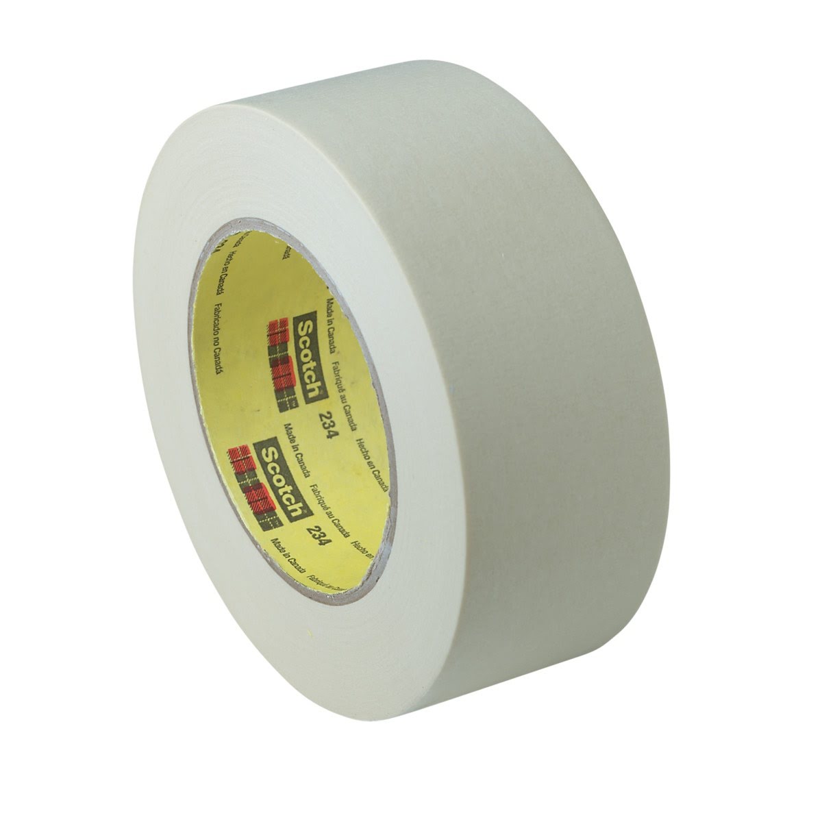 3M 234 Scotch General Purpose Masking Tape, Tan, 72 mm x 55 m, 5.9 mil (7000048945) (12 Pack)