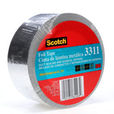 3M 3311 Scotch Aluminum Foil Tape, Silver, 2 in x 50 yd, 3.6 mil (7000049174) - 2