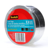 3M 3311 Scotch Aluminum Foil Tape, Silver, 2 in x 50 yd, 3.6 mil (7000049174) - 3