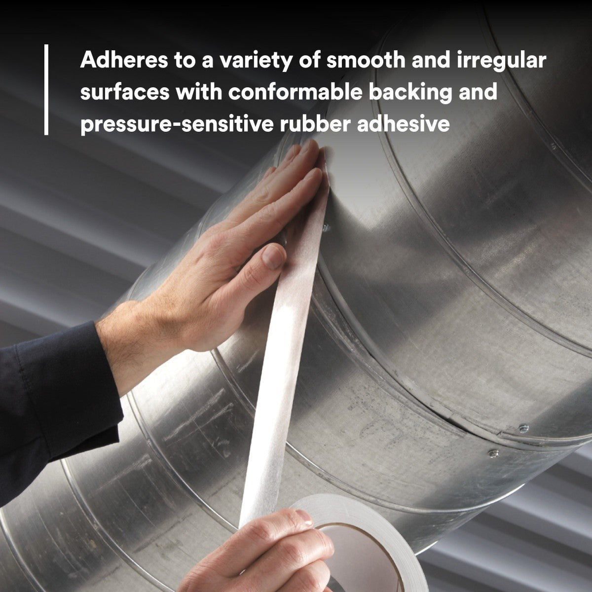 3M 3311 Scotch Aluminum Foil Tape, Silver, 2 in x 50 yd, 3.6 mil (7000049174) - 6