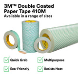 3M 410M Scotch Double Coated Paper Tape, Natural, 1 in x 36 yd, 5 mil (7000049274) (36 Pack) - 7