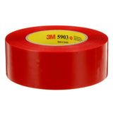 3M 5903 Outdoor Masking Poly Tape, Red, 1.88 in x 60 yd, 7.5 mil (7000049309)  - (24Pack)