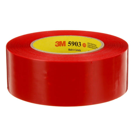 3M 5903 Outdoor Masking Poly Tape, Red, 1.88 in x 60 yd, 7.5 mil (7000049309)  - (24Pack)