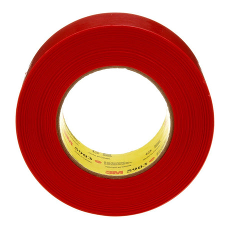 3M 5903 Outdoor Masking Poly Tape, Red, 1.88 in x 60 yd, 7.5 mil (7000049309)  - (24Pack) - 4