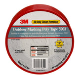 3M 5903 Outdoor Masking Poly Tape, Red, 1.88 in x 60 yd, 7.5 mil (7000049309)  - (24Pack) - 7