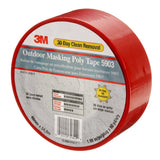 3M 5903 Outdoor Masking Poly Tape, Red, 1.88 in x 60 yd, 7.5 mil (7000049309)  - (24Pack) - 8
