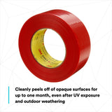 3M 5903 Outdoor Masking Poly Tape, Red, 1.88 in x 60 yd, 7.5 mil (7000049309)  - (24Pack) - 9