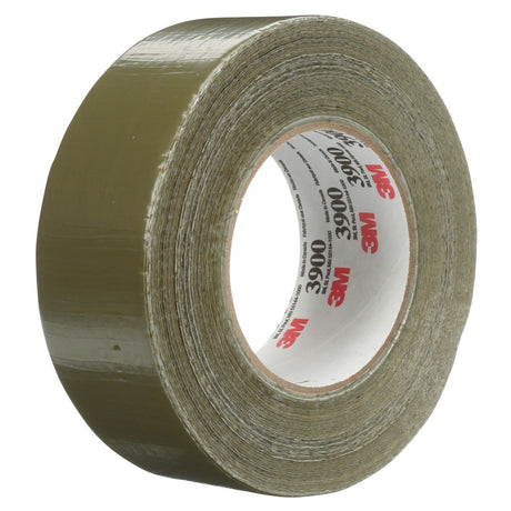 3M 3900 Multi-Purpose Duct Tape, Olive, Rubber Adhesive, Water Resistant, 48 mm x 54.8 m, 7.6 mil, Individually Wrapped Conveniently Packaged (7000049744)  - (24Pack)