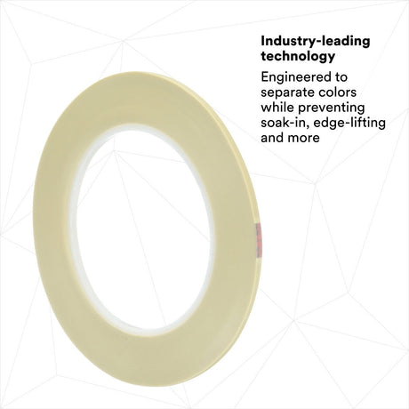 3M 218 Scotch Fine Line Premium Masking Tape, Green, 3/16 in x 60 yd, 5.0 mil, High Performance Polypropylene Tape (7000050050)  - (12Pack) - 4