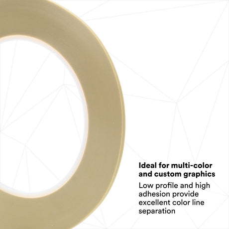 3M 218 6308 Scotch Fine Line Premium Masking Tape, Green, 3/32 in x 60 yd, 5.0 mil, High Performance Polypropylene Film Tape (7000050054)  - (3Pack) - 5