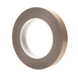 3M 5453 PTFE Glass Cloth Tape, Brown, 3/4 in x 36 yd, 8.2 mil (7000050132) (12 Pack) - 3