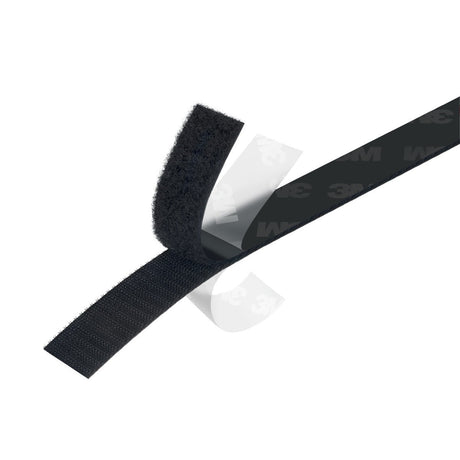 3M SJ3401 Loop Fastener, Black, 3/4 in x 50 yd (7000051771)  - (16Pack) - 4