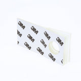 3M 1074 Hang Tab, Clear, 1 in x 2 in, Round Hole (62225) (7000051823)  - (10Pack) - 3