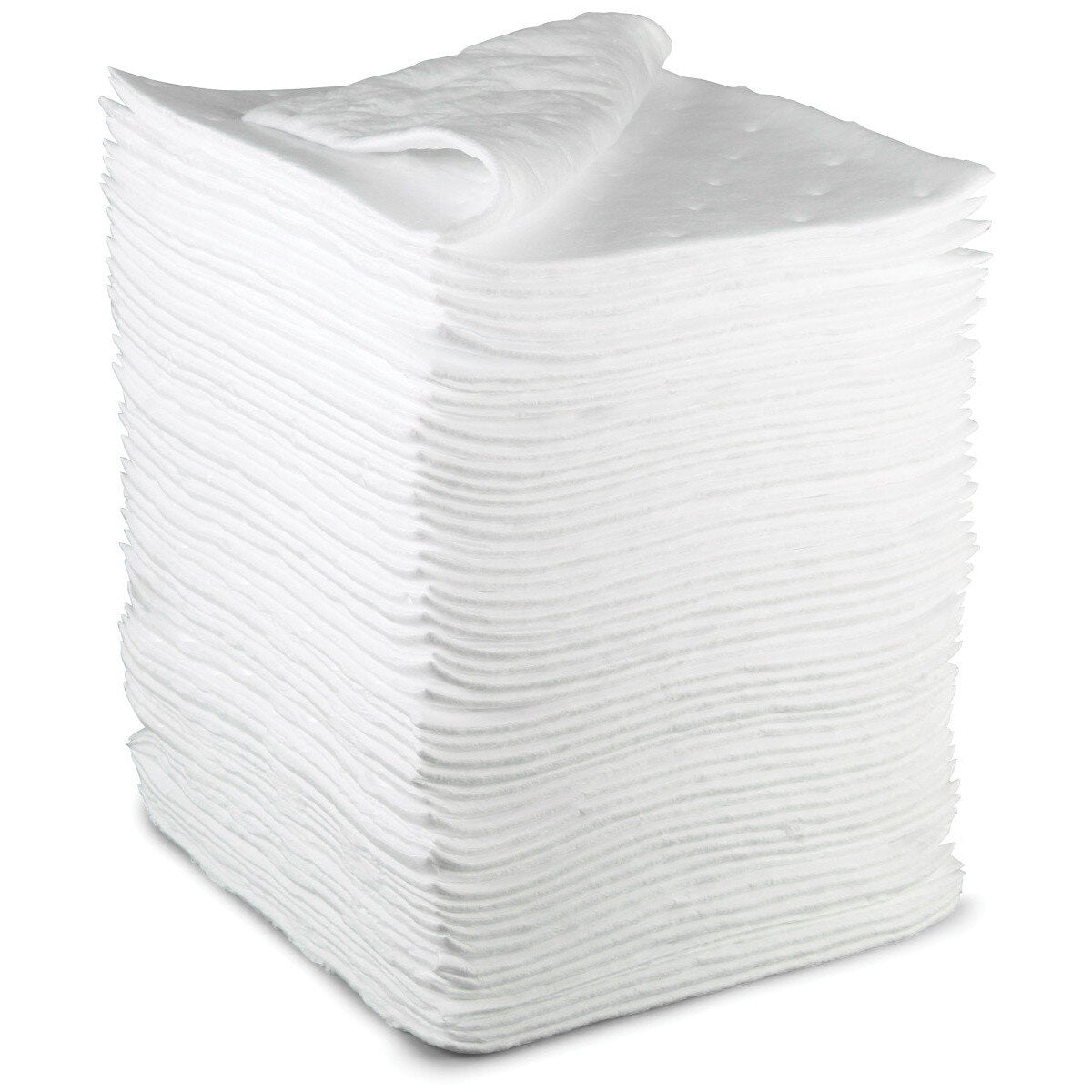 3M HP-255 Oil Sorbent Sheets, High Capacity, White, 17 in x 19 in (7000051869) (50 Pack)