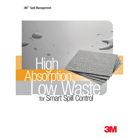 3M HP-157 Petroleum Sorbent Pad, High Capacity, White, 34 in x 38 in (7000051873) (50 Pack) - 2