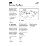 3M HP-157 Petroleum Sorbent Pad, High Capacity, White, 34 in x 38 in (7000051873) (50 Pack) - 3