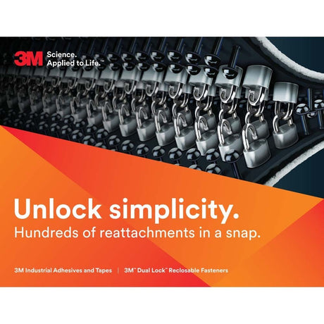 3M SJ3541 Dual Lock Reclosable Fastener Black Type 400 (7000051896) - 5