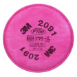 3M 2091 2091/07000 Particulate Filter P100 Bayonet, Magenta (7000051991) (100 Pack)