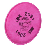 3M 2091 2091/07000 Particulate Filter P100 Bayonet, Magenta (7000051991) (100 Pack) - 4