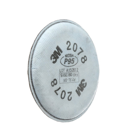 3M 2078 P95 Particulate Bayonet Respirator Filter with Nuisance Level Organic Vapor Acid Gas Relief (7000052066) (1 Pair)  - (50Pack) - 2