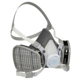 3M 66070 Half Facepiece Disposable Respirator Assembly 51P71 NIOSH Approved Organic Vapor P95 Small Permanently Attached Cartridges (7000052079)  - (12Pack) - 5
