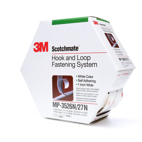 3M Scotchmate Hook and Loop Fastening System, White, 1 in x 4.9 yd (MP3526N/27N) (7000052211)  - (5Pack) - 2
