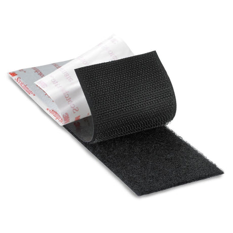 3M Flame Resistant Loop Fastener, Black, 1 in x 50 yd, 0.15 in Engaged Thickness (SJ3518FR) (7000052222)  - (3Pack) - 2