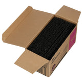 3M 5241 Hi Pro Utility Pad for Stripping, Extra Coarse, Black, 4-5/8 in x 10 in (7000052516) (40 Pack) - 8